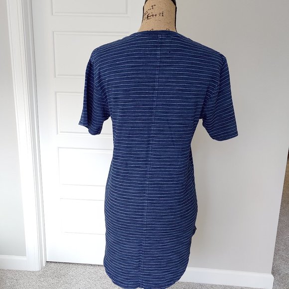 🛍️ BUNDLE ONLY | Pac Sun longer length blue stripe tunic Small - Picture 4 of 12